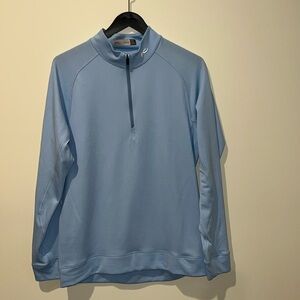 Men’s KJUS 1/4 zip blue size medium